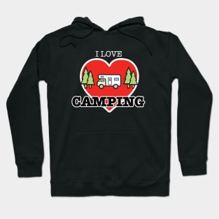 I Love Camping - Heart and Motorhome - Class C Hoodie